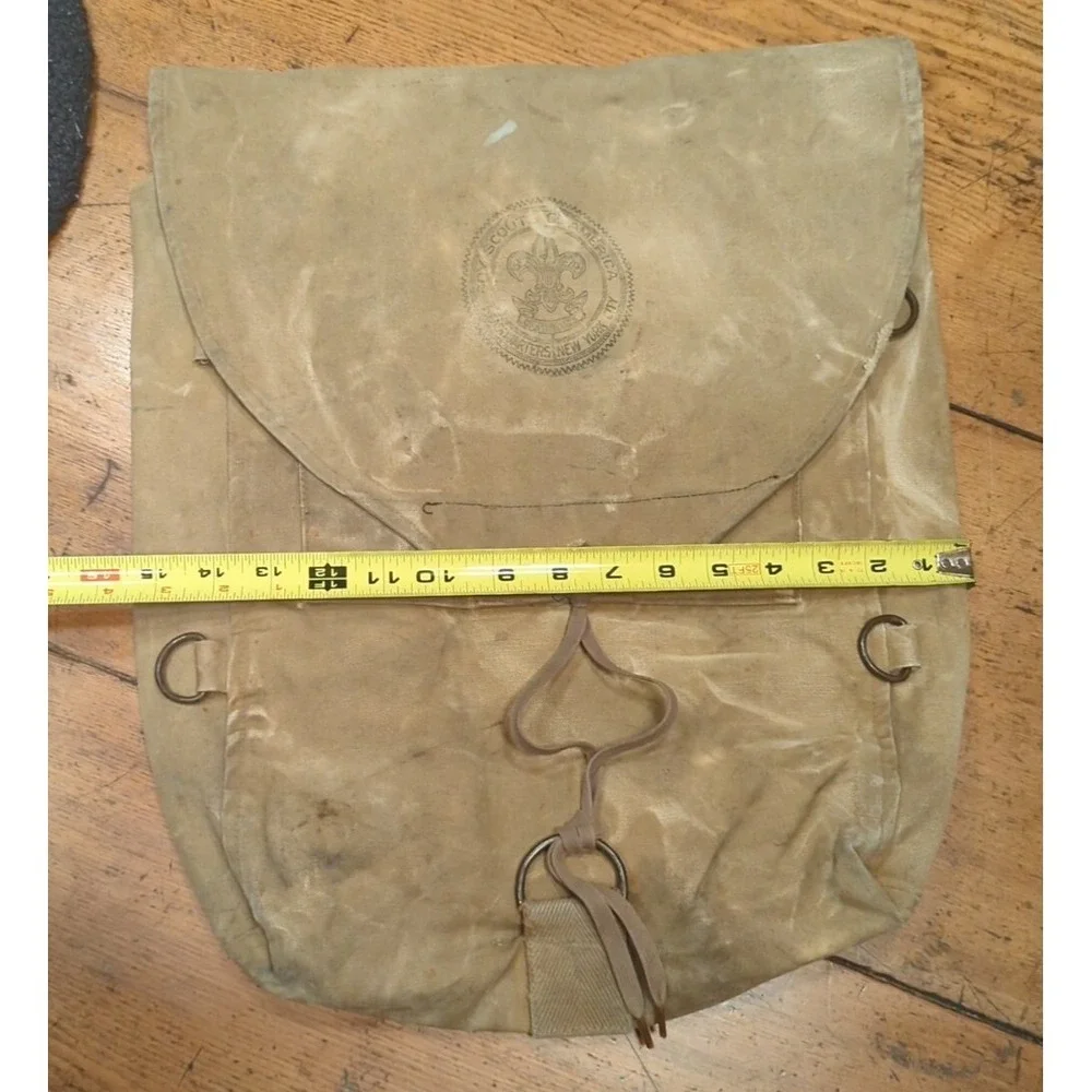 VINTAGE BOY SCOUTS‎ OF AMERICA NATIONAL COUNCIL BACKPACK CANVAS